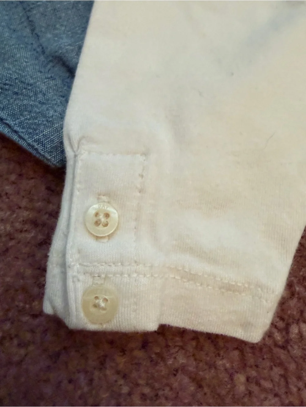 GAP Blue Chambray Joggers & Cream Leggings Set